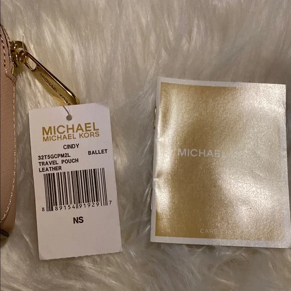 Michael Kors Pink Leather Pouch - Picture 4 of 4